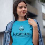 kuleana coral restoration hawaii nonprofit 100% cotton teal blue t-shirt
